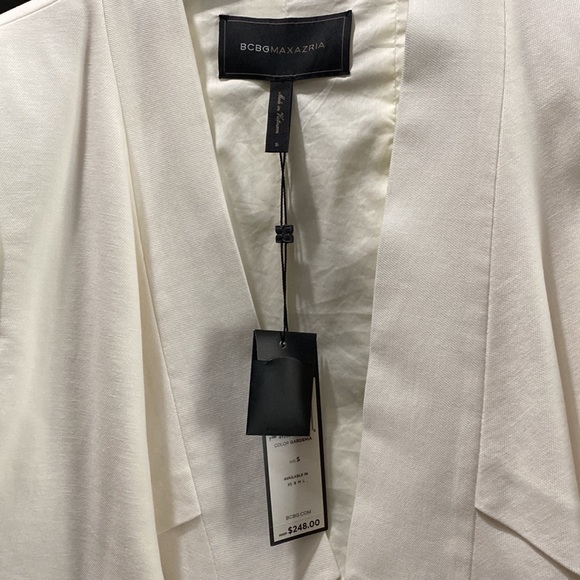 BCBG MAXAZARIA WHITE BLAZER JACKET - Picture 2 of 6